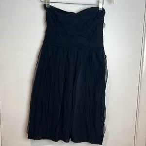 NWT. DVF black strapless dress size 4